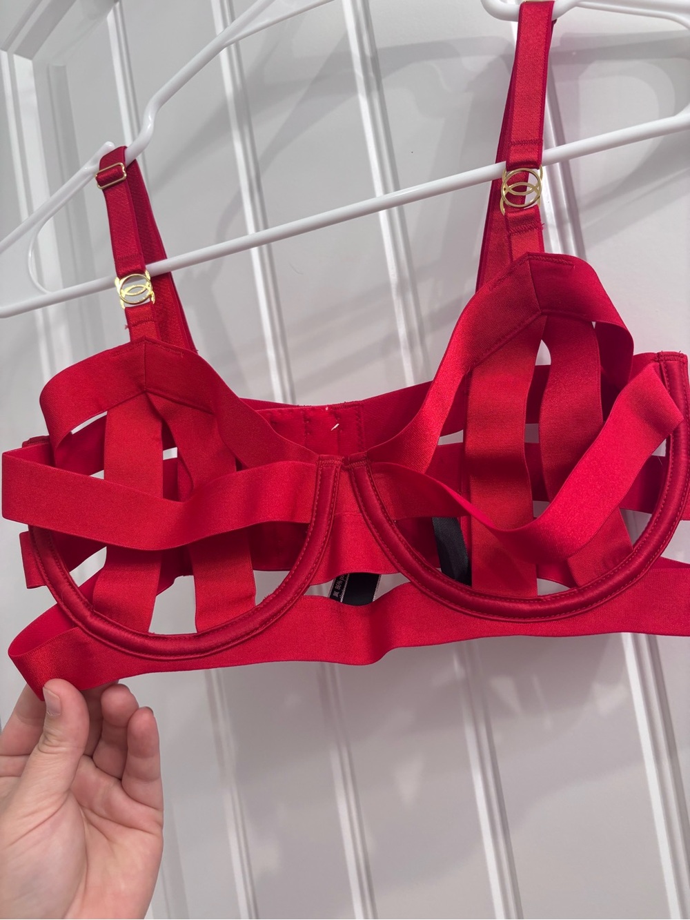 Victoria's Secret Red Strappy Underwire Bra